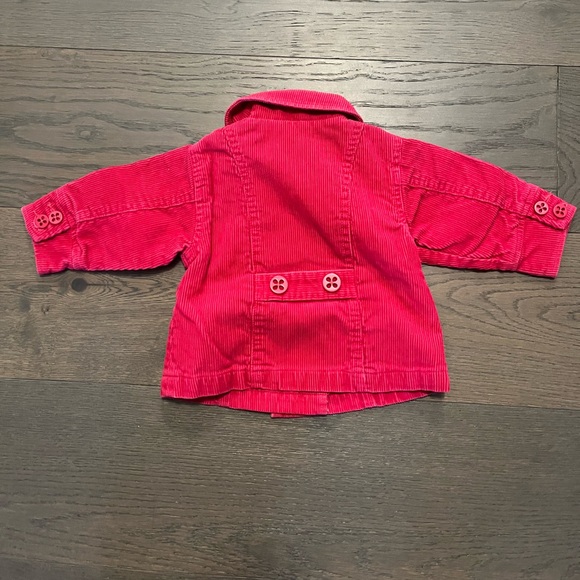 Joe fresh pink cord baby girl jacket 3-6M NWT Ret $44 - Picture 2 of 3